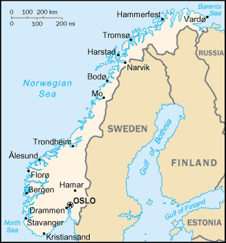 norway climate map zone